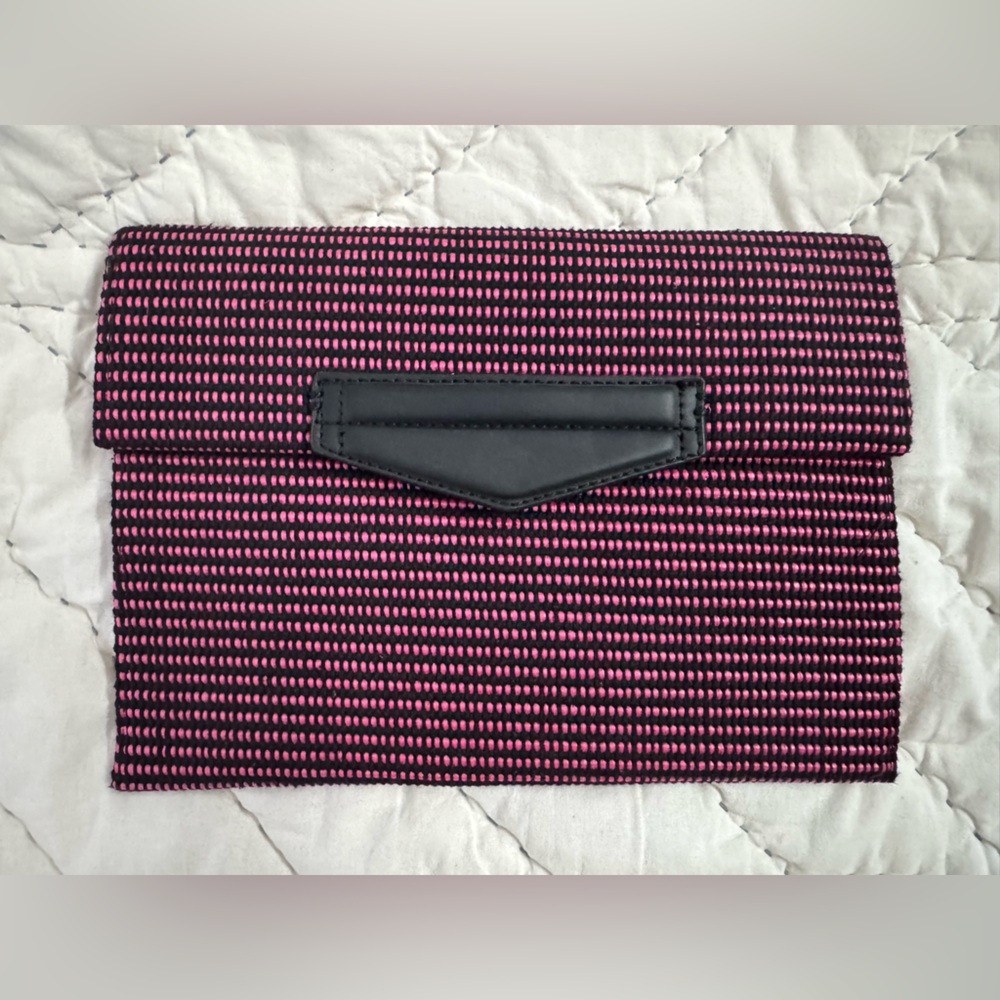 Mango Stylish Black and Pink Clutch